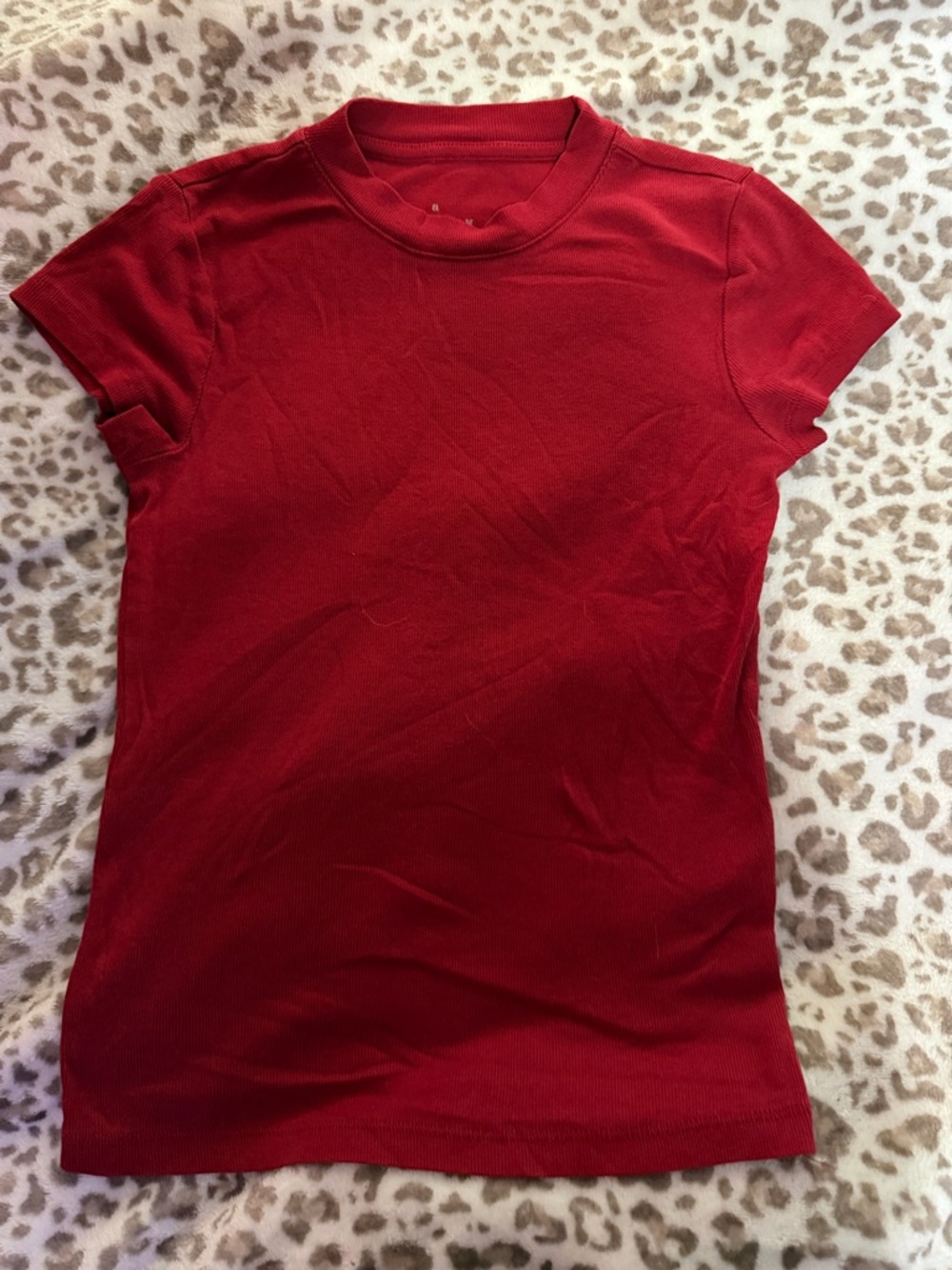 a new day Red Short-Sleeve Crewneck Tee